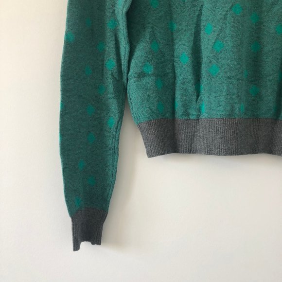 NWT CAbi Muted Polka Dot V-neck Sweater Small - Picture 6 of 16